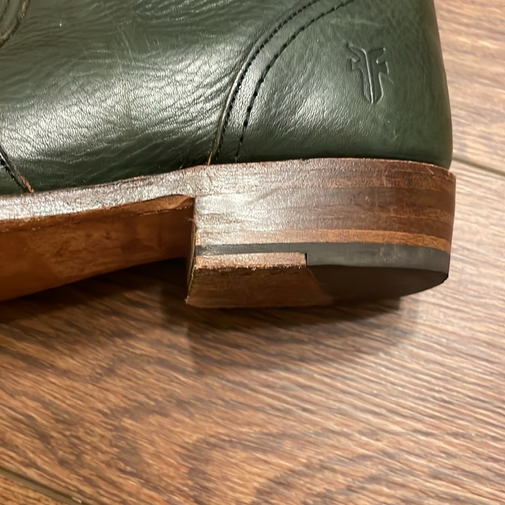 Frye Women's Heeled Boots in Dark Green - Picture 8 of 14